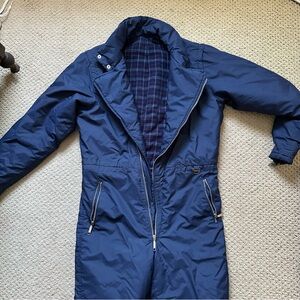 Vintage 80s Rodeo Navy Ski Suit